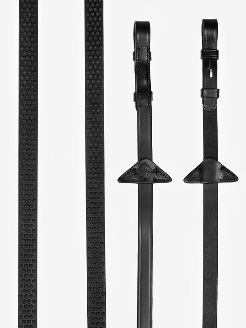 LeMieux Soft Rubber Reins in Black